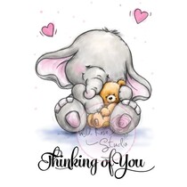 A7 stamp set Bella with Teddy