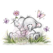 A7 stamp set with Bella friend