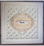 Creative Expressions Stamping and embossing stencil, Dainty Oval Frame