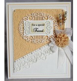 Creative Expressions Stamping and embossing stencil, Dainty Oval Frame