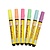 FARBE / INK / CHALKS ... Deco Stoffmalstifte - Sortiment , 3 Strichstärke, neonfarben, 6 sort.