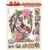 Bücher und CD / Magazines 3D Buch A5, KATZEN