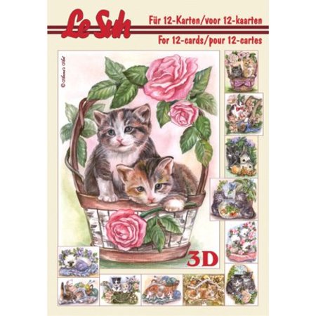 Bücher und CD / Magazines 3D Buch A5, KATZEN