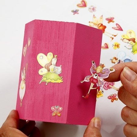 Objekten zum Dekorieren / objects for decorating Bastelset: pen holder til maling og dekorere med glitter stickers
