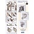 BASTELSETS / CRAFT KITS: Quadr Sépia Cartes de Noël Craft Kit Staf Wesenbeek. Boîte aux lettres, Robin
