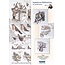 BASTELSETS / CRAFT KITS: Sepia Kerstkaarten Craft Kit Staf Wesenbeek quadr. Brievenbus, Robin