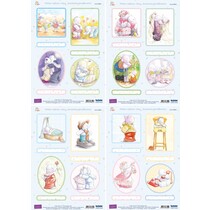 3D Stanzbogenset "Humphrey`s for easel cards, all year round
