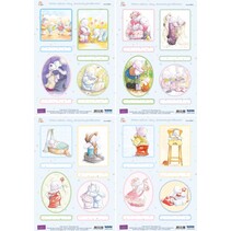 3D Stanzbogenset "Humphrey`s for easel cards, all year round