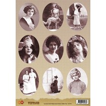 Foglio A4 di immagini d'epoca