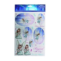 A4 metallic die cut ark, Emne: Fairies