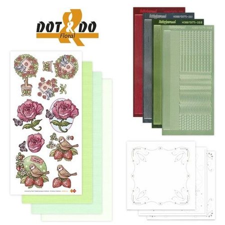 Sticker Etiqueta Craft Kit: Dot & Do, flores