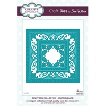 Estampage et gaufrage pochoir, New York Collection, noble cadre rectangle