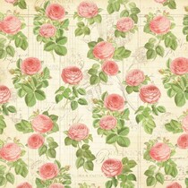 Designer papier "de thé botanique - Flore", 30,5 x 30,5 cm