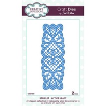 Stamping and embossing stencil, Lattice Heart
