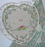 TONIC Tonic, stempelen en embossing stencil, Genot Affecties hart punch, 2 template