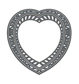 TONIC Tonic, stempelen en embossing stencil, Genot Affecties hart punch, 2 template