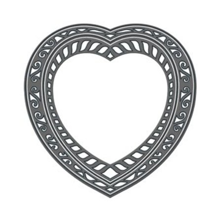 TONIC Tonic, stampaggio e goffratura stencil, Indulgenza affetti cuore pugno, 2 template