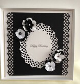 TONIC Tonic, estampagem e gravação stencil, latice Delicate, soco oval, 5 template