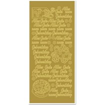 Ziersticker com texto em alemão: Happy Birthday