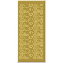 Ziersticker con texto en alemán: nos casamos