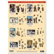 3D-Bogen Hummel "step by step" A4, gestanzt, Mini