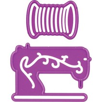 Y el estampado de la plantilla, la máquina de coser e hilo