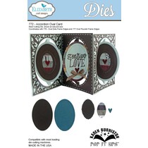 Corte de metal morre, Elizabeth Craft Katie acordeão - Oval