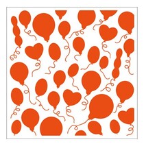 1 embossing folders 12,3x12,3 cm ballon