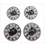 Embellishments / Verzierungen ScrapBerry's Set Of Clock, Metall