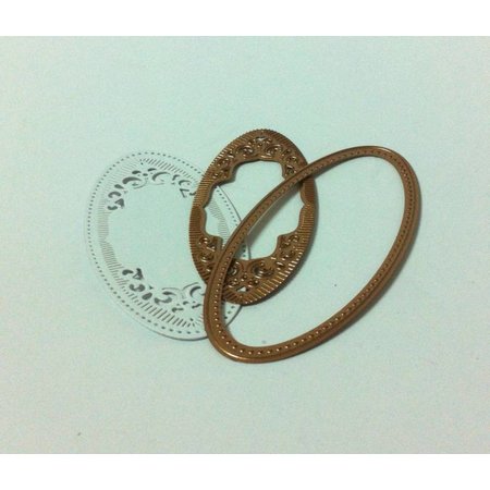 Spellbinders und Rayher Spellbinder, stempelen en embossing stencil, Pretty sierlijst