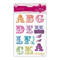 Stamp with large letters from A to M