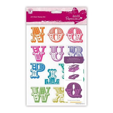 X-Cut / Docrafts Stamp with large letters N through Z