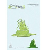 Leane Creatief - Lea'bilities Leabilities, estampar - y relieve plantilla del muñeco de nieve