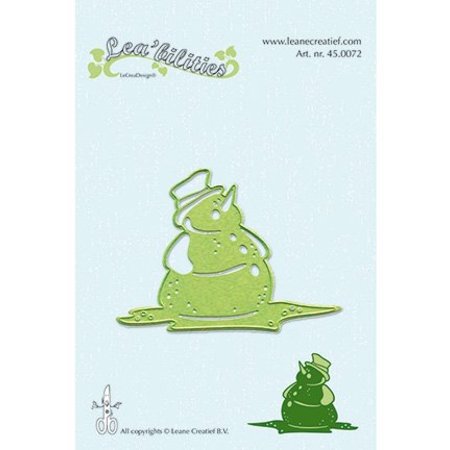 Leane Creatief - Lea'bilities Leabilities, estampar - y relieve plantilla del muñeco de nieve