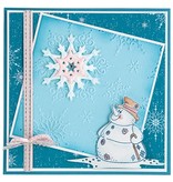 Leane Creatief - Lea'bilities Leabilities, estampar - y relieve plantilla del muñeco de nieve