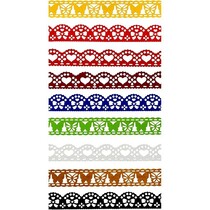9 different self Papierborte with lace effect!