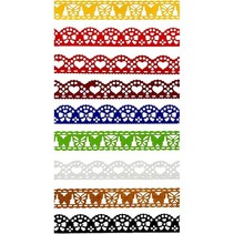 9 different self Papierborte with lace effect!
