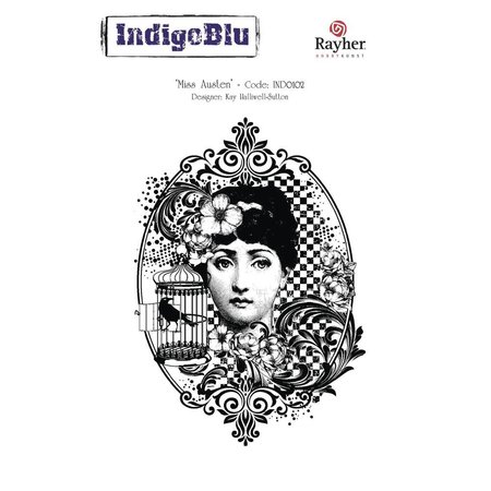 IndigoBlu Stamp A6: Mlle Austen, 140x110mm