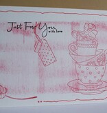 Stempel / Stamp: Transparent Klare frimerker, Lucy Cromwell - Bunting, 10 design, tekopper og blomster