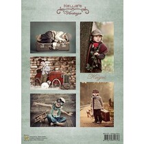 Decoupage fogli A4 - Ragazzi Vintage