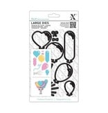 X-Cut / Docrafts XCut, A5 stamped stencil Large (10p) - Balloons