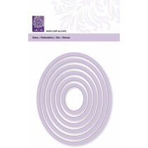 Skæring mat, oval ramme, størrelse 6