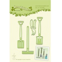 Leabilities, stamping - and embossing stencil, Garden Tool