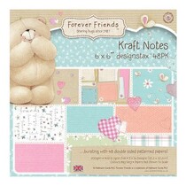 Forever Friends, blocco di carta, 15,5 x 15,5 cm, Note vigore