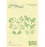 Leane Creatief - Lea'bilities Leabilities, estampación - y plantilla de estampado aves llittle