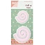 Joy!Crafts und JM Creation Gioia Crafts, stampaggio e stencil goffratura Roll up Roses