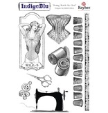 IndigoBlu Stempel A5: Sewing mends the soul, 200x140mm