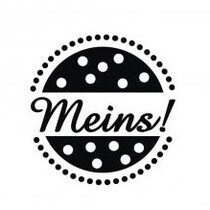 Bois mini-tampon avec les mots allemands «mine», 2cm ø