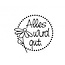 Stempel / Stamp: Holz / Wood holze mini stamp with German text "all good", ø 2cm