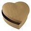 Objekten zum Dekorieren / objects for decorating Paper mache box heart 15,5x15,5x6,5 cm